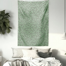 Botanical Elements Flowers Tapestry