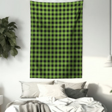 Natural Plaid Inspired Tapestry