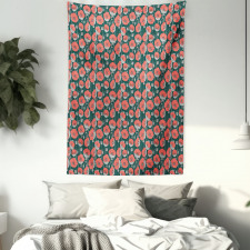 Forest Poppies Pattern Tapestry