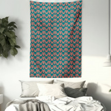 Simple Modern Triangles Tapestry
