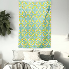 Butterfly Motif Damask Tapestry