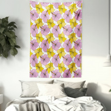 Bicolor Wild Tropic Flora Tapestry