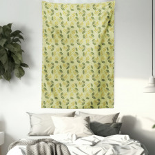 Exotic Tiny Flora Art Tapestry