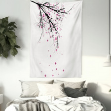 Cherry Blossom Flower Tapestry