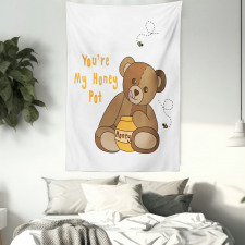 You're My Honey Pot Bear Tapestry