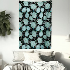 Vintage Style Budding Roses Tapestry