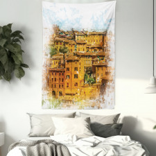 Historic Italian Town Tapestry