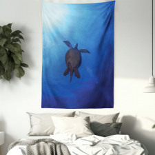 Sea Turtle in Deep Sea Tapestry