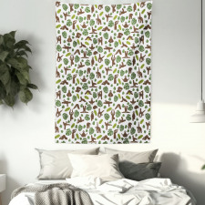 Lazy Animal Monstera Tapestry