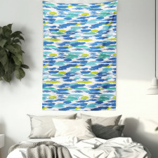 Modern Bold Strokes Art Tapestry