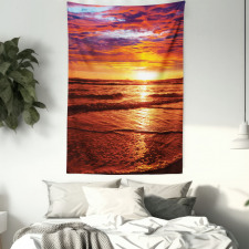 Sea Sunset Twilight Tapestry