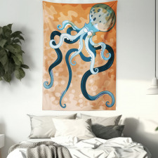 Oceanic Animal Cartoon Tapestry