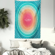 Line Border Pattern Tapestry