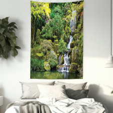 Trees Foliage Rock Garden Tapestry