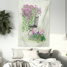 Flowers Blooming Garden Tapestry