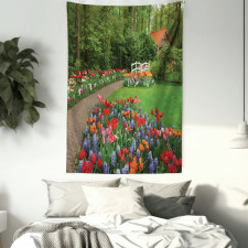 Spring Garden Forest Tapestry