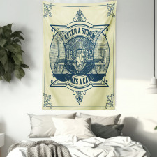 Calm Industry Scene Tapestry