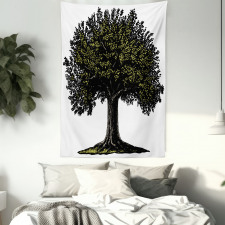 Digital Fruit Tree Tapestry