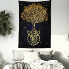 Night Stars Abstract Tapestry
