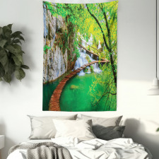 Cascade Trees Greenery Tapestry