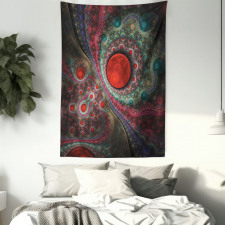 Vintage Abstract Forms Tapestry