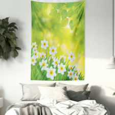 Daffodils Spring Petals Tapestry
