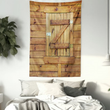 Grunge Wooden Shutters Tapestry