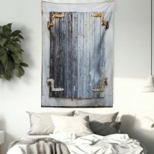 Antique Wooden Window Tapestry