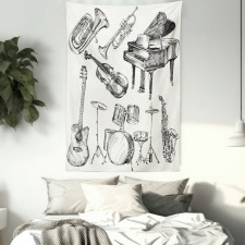 Musical Instruments Tapestry