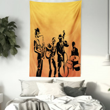 Jazz Quartet Stage Tapestry
