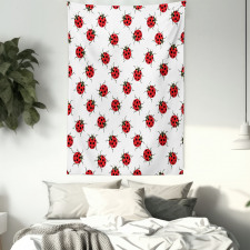 Ladybugs Patterns Tapestry