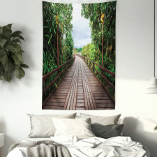 Wooden Bridge Exotic Tapestry