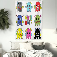 Pixel Robot Emotion Tapestry