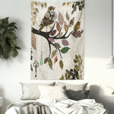 Spring Floral Birds French Tapestry