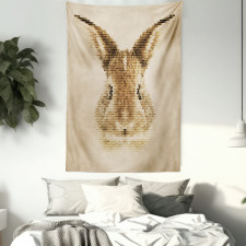 Dots Bunny Geometric Tapestry