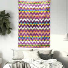 Wood Texture Geometric Tapestry