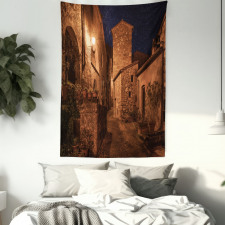 Medieval Town Street Tapestry