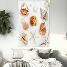 Seashells Marine Aquatic Tapestry