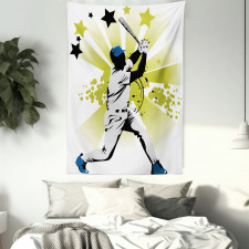 Pitcher Hits the Ball Tapestry