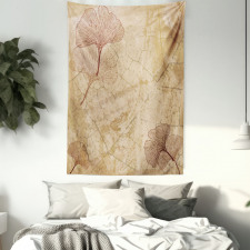 Vintage Leaves Grunge Tapestry