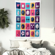 Bowling Collage Tapestry