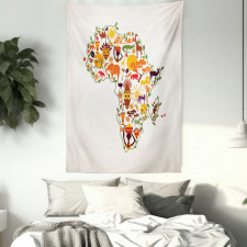 Travel Map Arts Tapestry