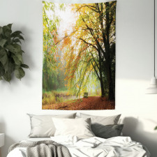 Autumn Forest Peace View Tapestry