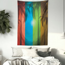 Palm Trees Bohemian Tapestry