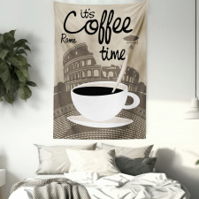 Rome Landmark Drink Cup Tapestry