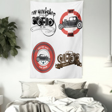 Retro Cars Pop Art Tapestry