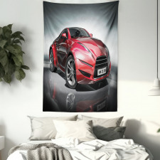 Red Fast Sports Racing Men Tapestry