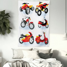Motorcycle Hippie Tapestry
