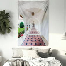 Arched Colonnade Hallway Tapestry