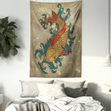 Koi Fish Art Tapestry